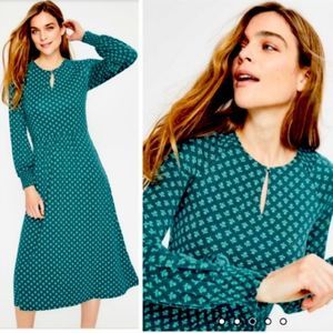 Boden Eliza Long Sleeve Jersey Midi Dress Size 8